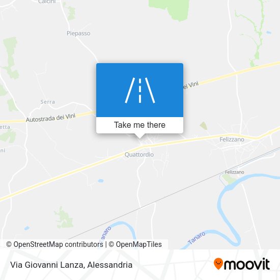Via Giovanni Lanza map
