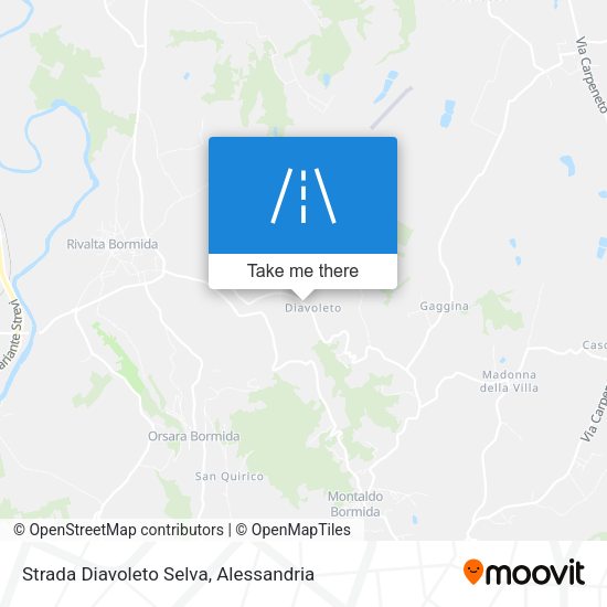 Strada Diavoleto Selva map