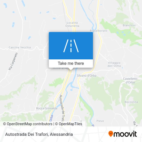 Autostrada Dei Trafori map