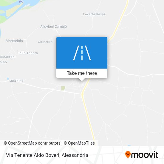 Via Tenente Aldo Boveri map