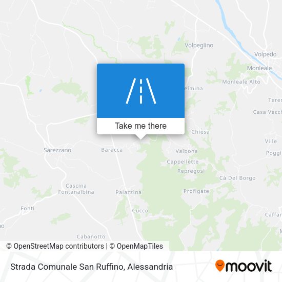 Strada Comunale San Ruffino map