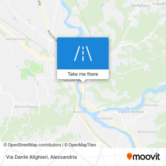 Via Dante Alighieri map