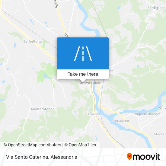 Via Santa Caterina map