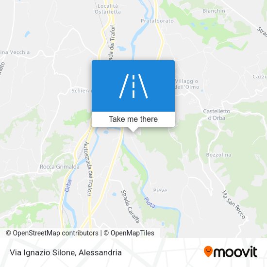 Via Ignazio Silone map