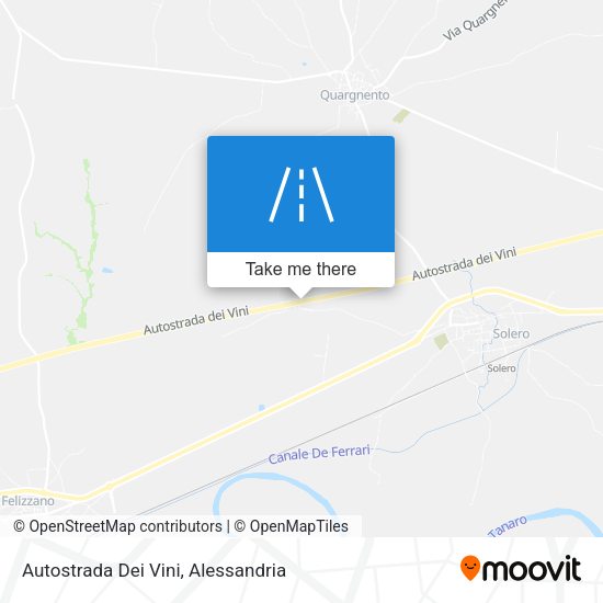 Autostrada Dei Vini map