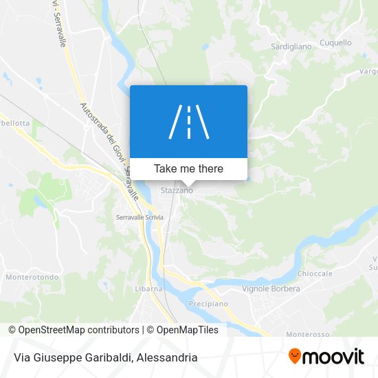 Via Giuseppe Garibaldi map