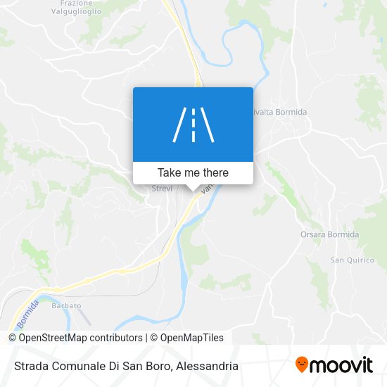 Strada Comunale Di San Boro map