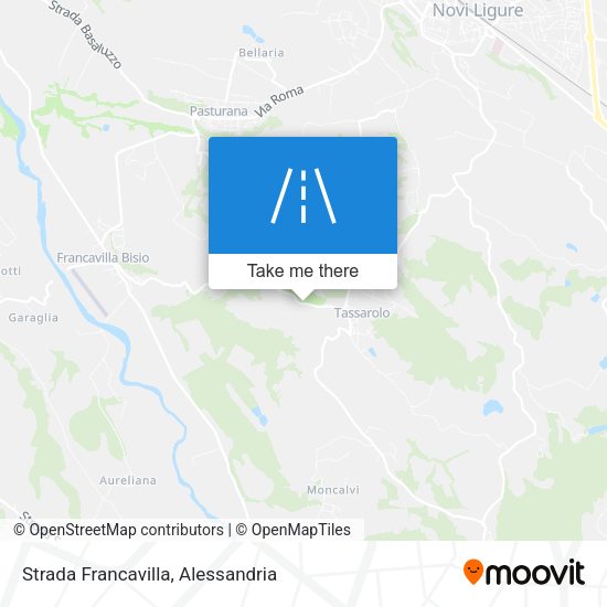 Strada Francavilla map