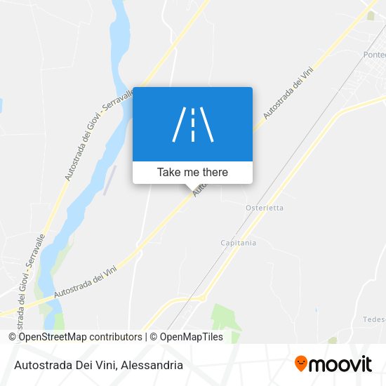 Autostrada Dei Vini map