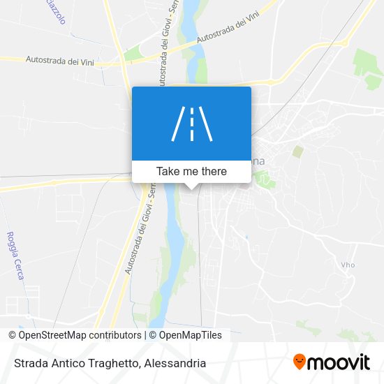 Strada Antico Traghetto map