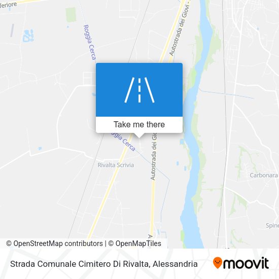 Strada Comunale Cimitero Di Rivalta map