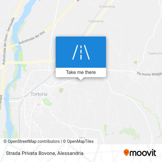 Strada Privata Bovone map