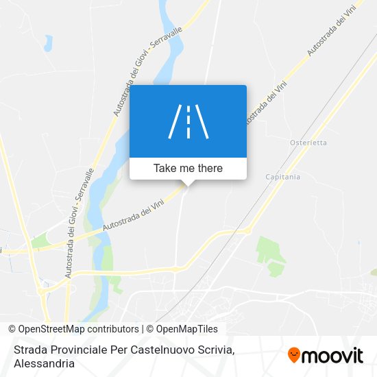 Strada Provinciale Per Castelnuovo Scrivia map