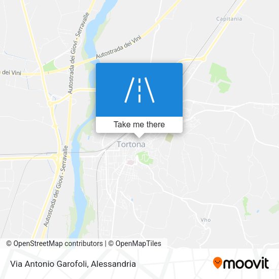 Via Antonio Garofoli map