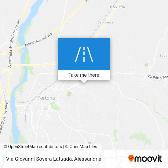 Via Giovanni Sovera Latuada map