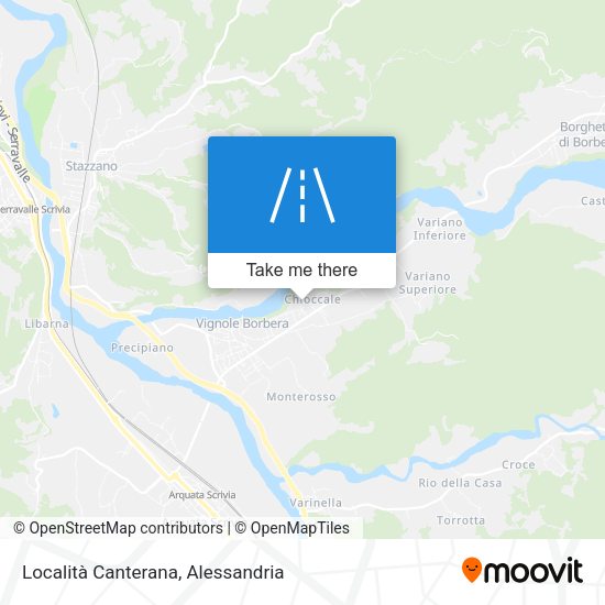 Località Canterana map