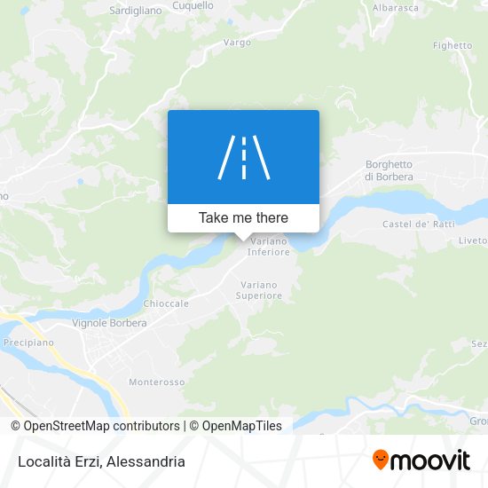 Località Erzi map