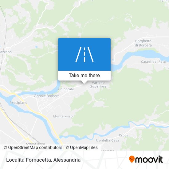 Località Fornacetta map