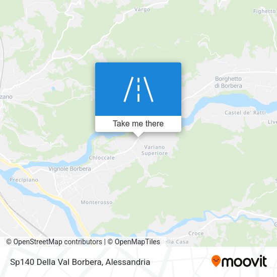 Sp140 Della Val Borbera map