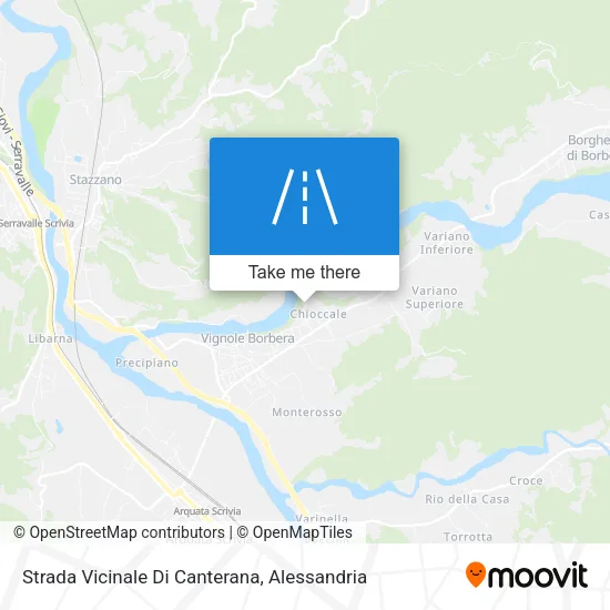 Strada Vicinale Di Canterana map