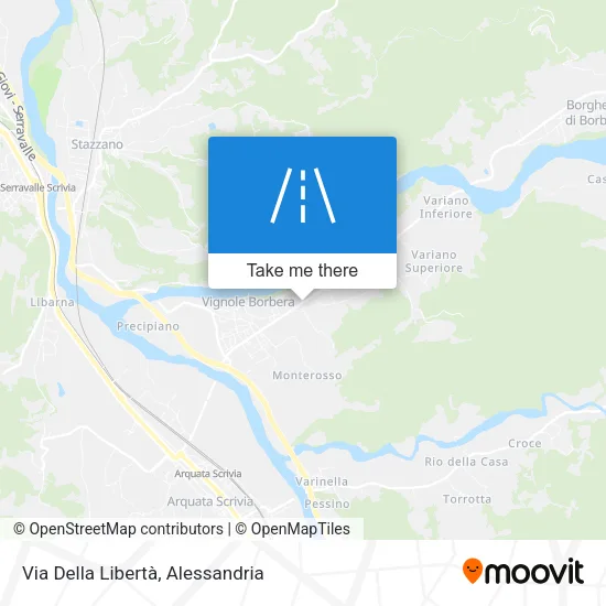 Via Della Libertà map