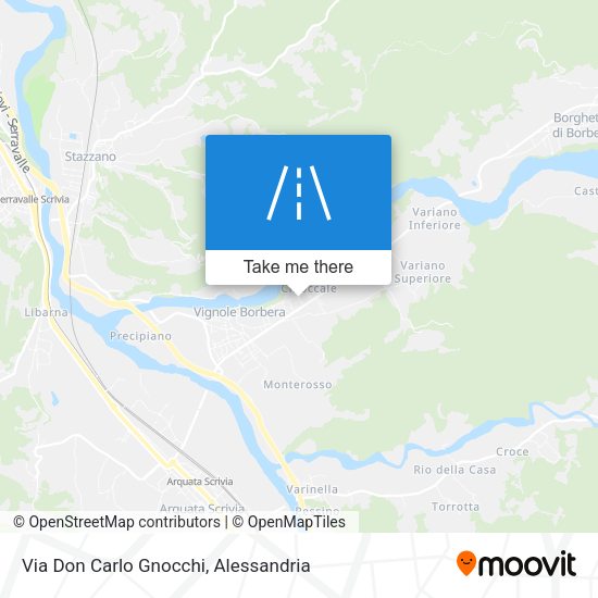 Via Don Carlo Gnocchi map