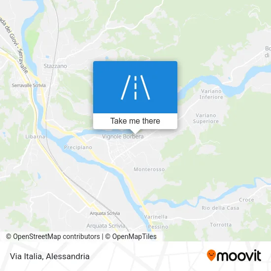 Via Italia map