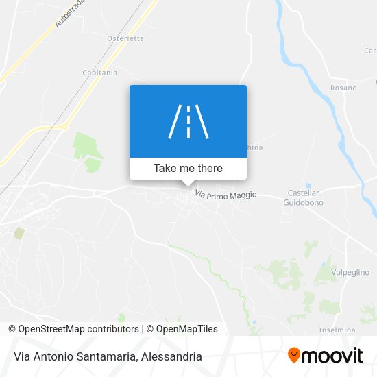 Via Antonio Santamaria map