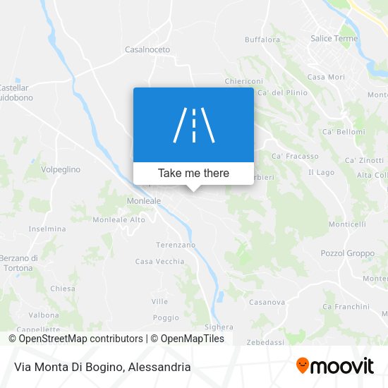 Via Monta Di Bogino map