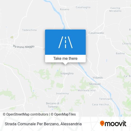 Strada Comunale Per Berzano map