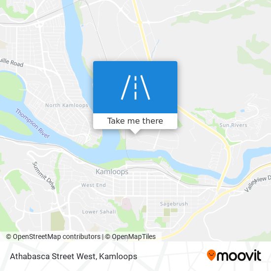 Athabasca Street West map