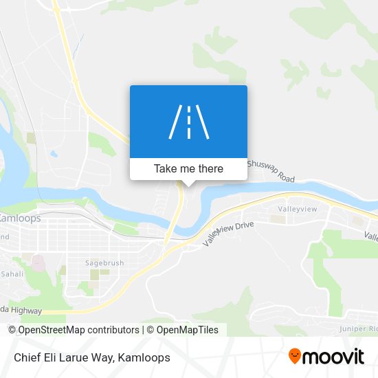 Chief Eli Larue Way map