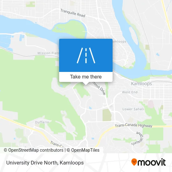 University Drive North map