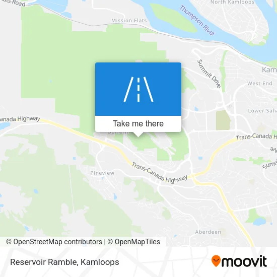 Reservoir Ramble map