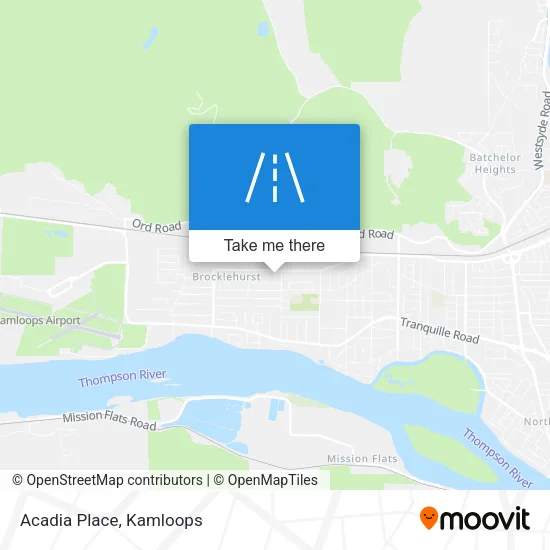 Acadia Place map