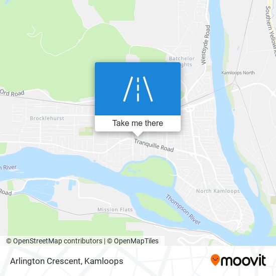 Arlington Crescent map