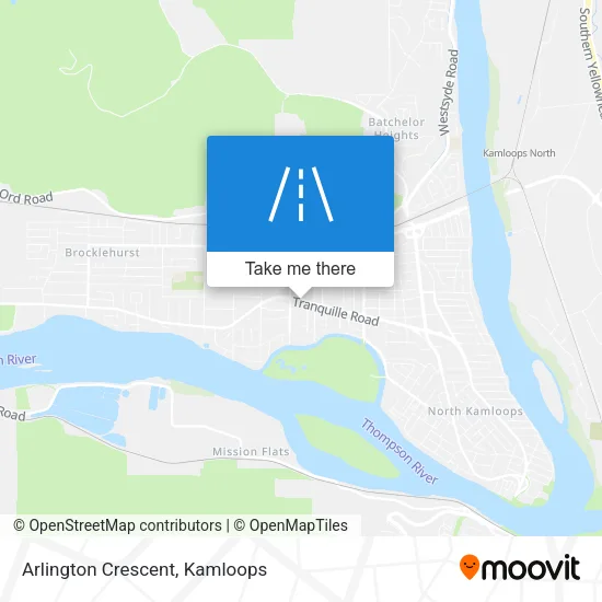 Arlington Crescent map