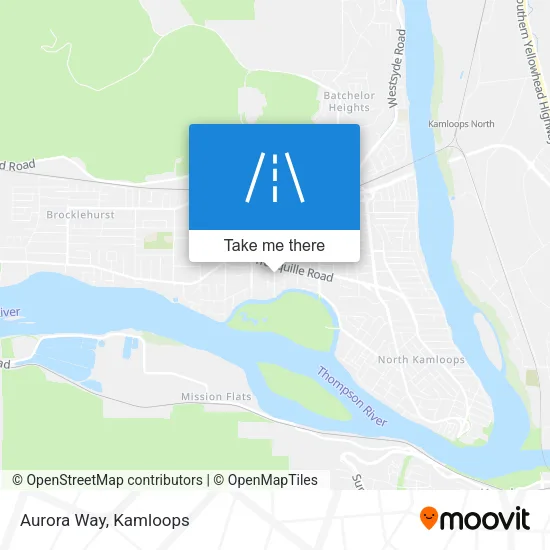 Aurora Way map