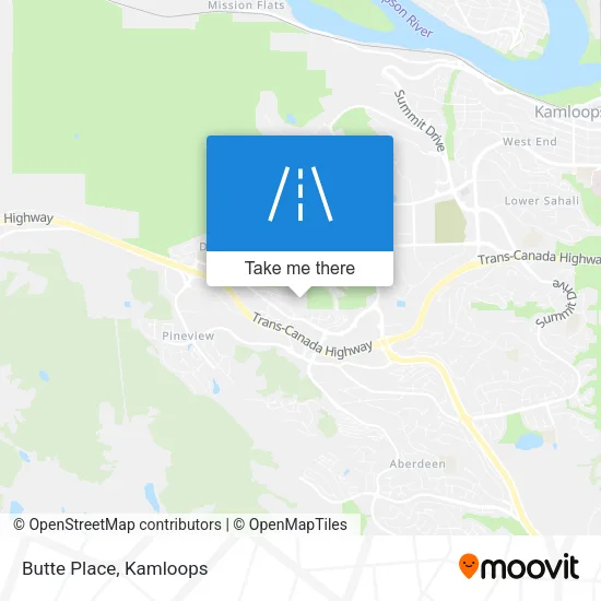 Butte Place map