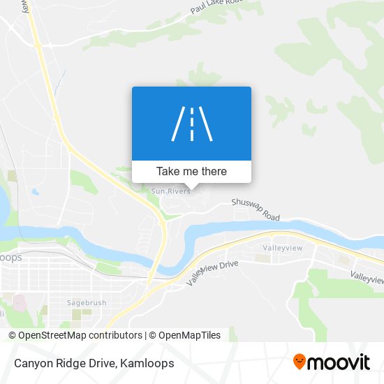 Canyon Ridge Drive map