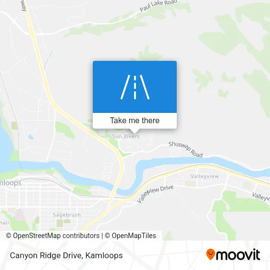 Canyon Ridge Drive map