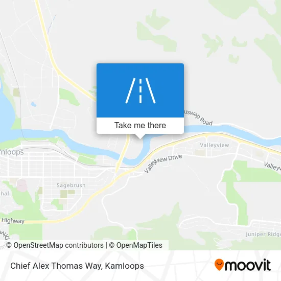 Chief Alex Thomas Way map