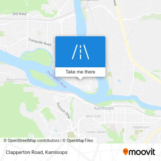 Clapperton Road map