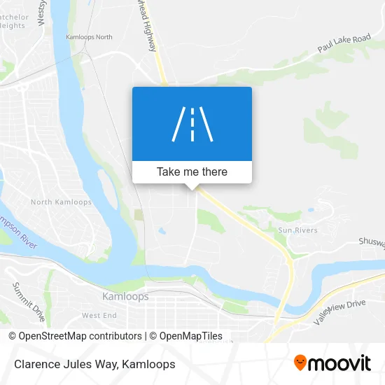 Clarence Jules Way map