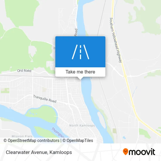 Clearwater Avenue map