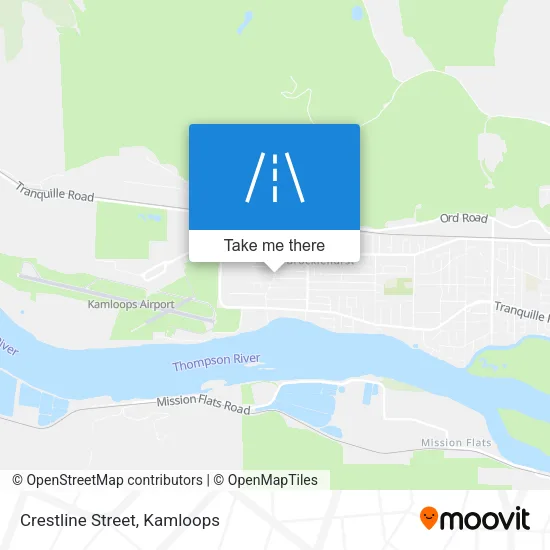 Crestline Street map