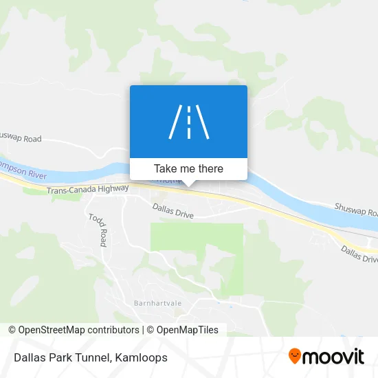 Dallas Park Tunnel map