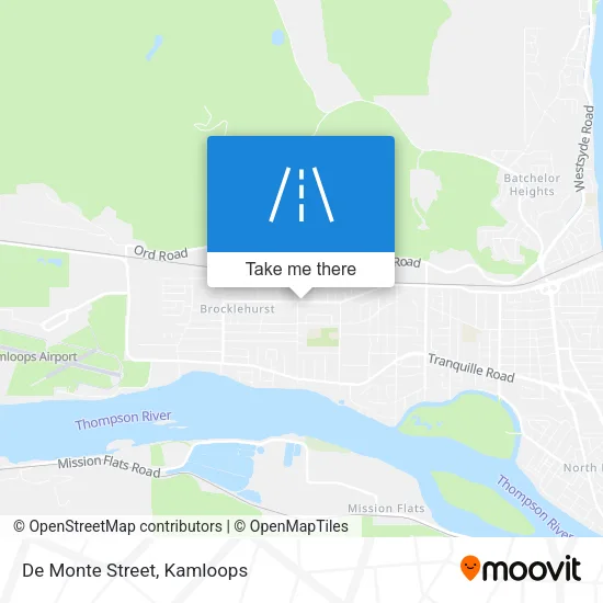 De Monte Street map