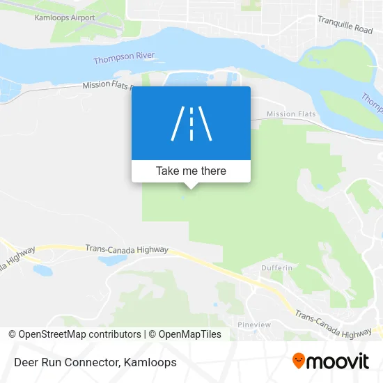 Deer Run Connector map