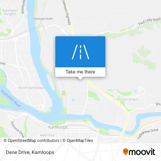 Dene Drive map